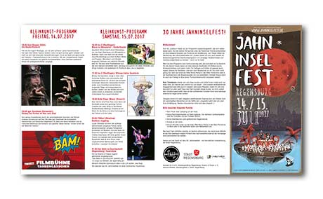 Grafik-Design Flyer Jahninselfest