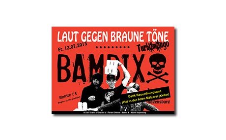 Grafik-Design, Flyer Konzert gegen Rechts