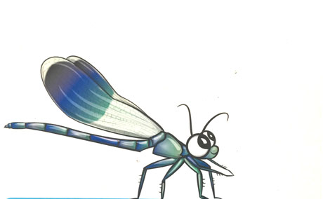 Dietfurter Wasserwege Maskottchen  Libelle Lu